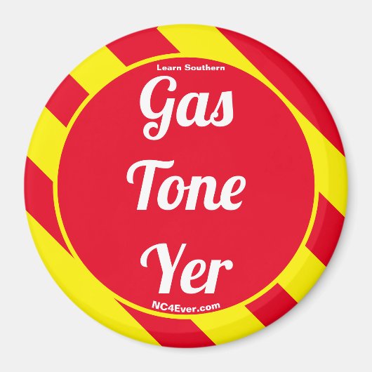 Tone Yer Rot/Gelb Magnet (Vorne)