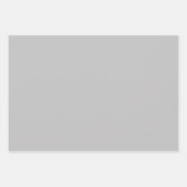 Toned Trendy Silver Gray Laked Monogram Geschenkpapier Set (Vorderseite 3)