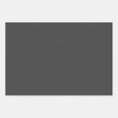 Toned Trendy Silver Gray Laked Monogram Geschenkpapier Set (Vorderseite 2)