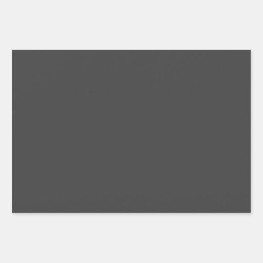 Toned Trendy Silver Gray Laked Monogram Geschenkpapier Set (Vorderseite 2)