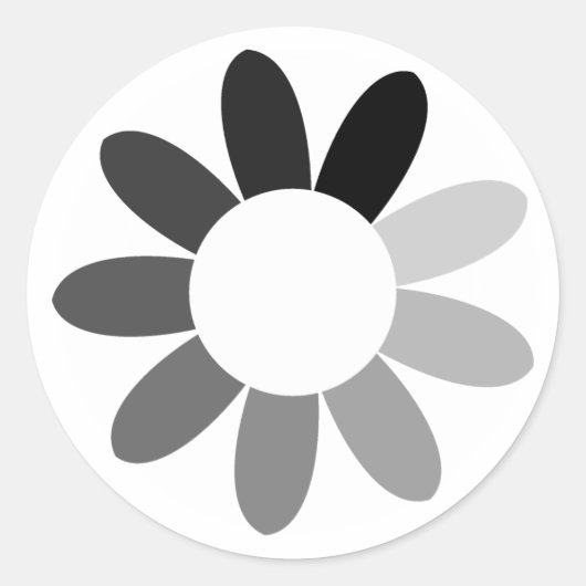 Toneinfarben (Farbe) Runder Aufkleber (Vorderseite)