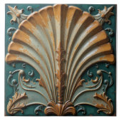 Tonerde-Muschel Fliese (Vorderseite)