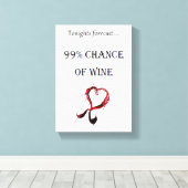 Tonernotenprognose 99% Chance auf Wein Leinwanddruck (Insitu (Holzboden))