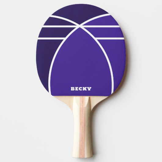 Tones of Blue Personalized Ping Pong Paddle Tischtennis Schläger (Vorderseite)