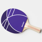 Tones of Blue Personalized Ping Pong Paddle Tischtennis Schläger (Seitenansicht)