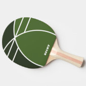 Tones of Green Personalized Ping Pong Paddle Tischtennis Schläger (Seitenansicht)