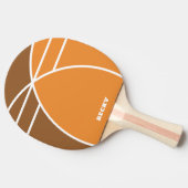 Tones of Orange Personalized Ping Pong Paddle Tischtennis Schläger (Seitenansicht)