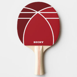 Tones of Red Personalized Ping Pong Paddle Tischtennis Schläger