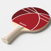 Tones of Red Personalized Ping Pong Paddle Tischtennis Schläger (Vorderseite)