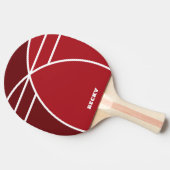 Tones of Red Personalized Ping Pong Paddle Tischtennis Schläger (Seitenansicht)