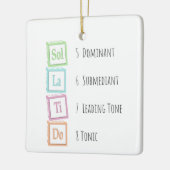 Tones of the Scale Solfege Musical Baby Blocks Keramikornament (Links)