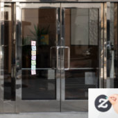 Tones of the Scale Solfeggio Musical Baby Blocks Fensteraufkleber (Büro Tür)