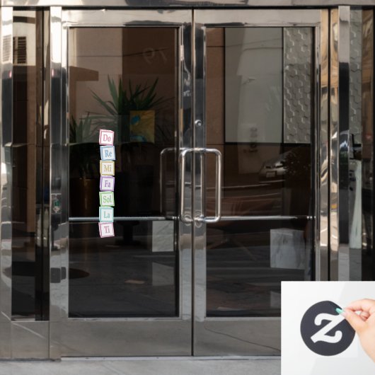 Tones of the Scale Solfeggio Musical Baby Blocks Fensteraufkleber (Büro Tür)