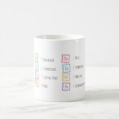 Tones of the Scale Solfeggio Musical Baby Blocks Kaffeetasse (Mittel)