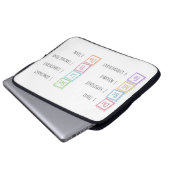 Tones of the Scale Solfeggio Musical Baby Blocks Laptopschutzhülle (Vorne Knopf)