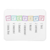 Tones of the Scale Solfeggio Musical Baby Blocks Magnet (Horizontal)