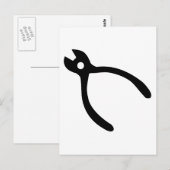 Tong - Plier Postkarte (Vorne/Hinten)