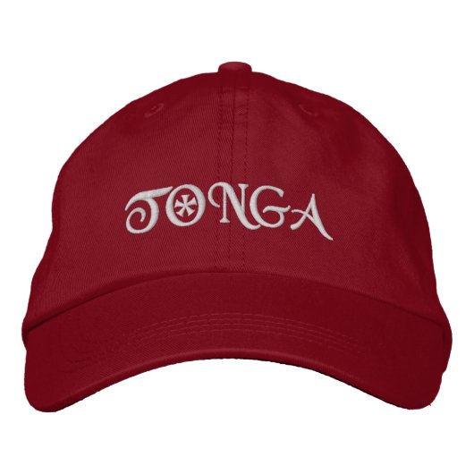Tonga bestickter Baseballhut Bestickte Baseballkappe (Vorderseite)