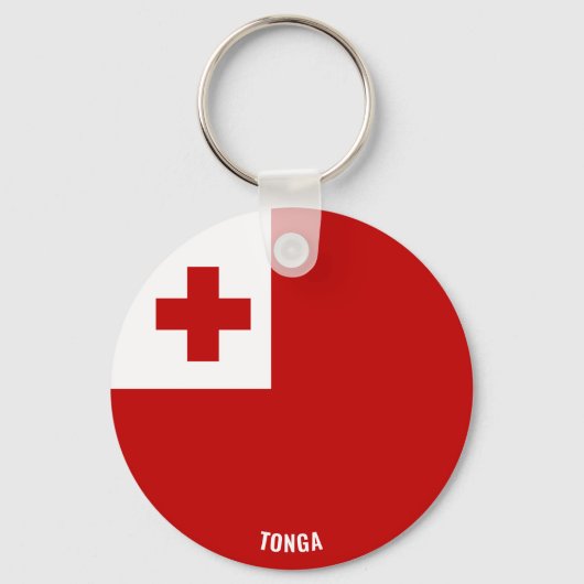Tonga Flag Charming Patriotic Schlüsselanhänger (Vorderseite)