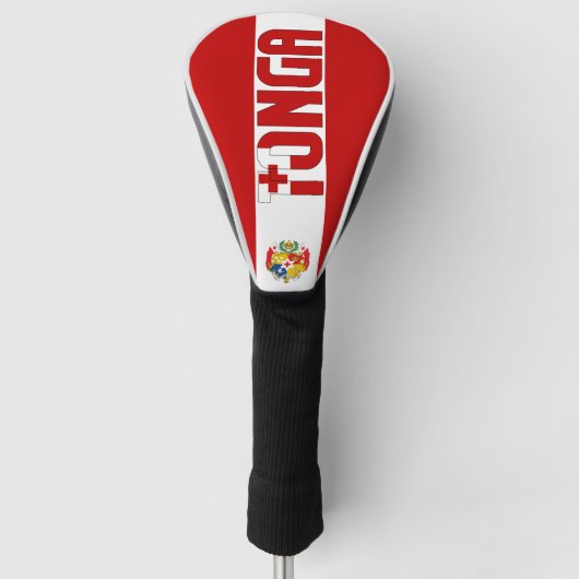 Tonga Flag Gorgeous Patriotic Golf Headcover (Vorderseite)