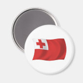 Tonga Flag Magnet (Vorderseite/Rückseite)