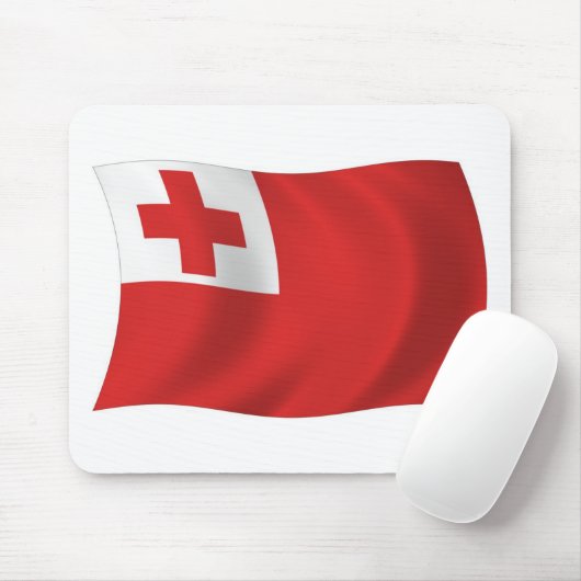 Tonga Flag Mousepad (Mit Mouse)