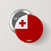 Tonga Flag Niedlich Patriotic Button (Vorne & Hinten)