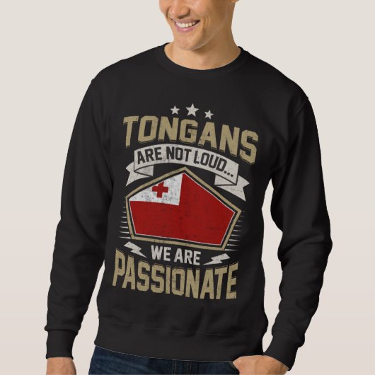 Tonga Flag Passionate Tongans Girls & Women Sweatshirt (Vorderseite)