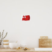 Tonga Flag Poster Print (Küche)
