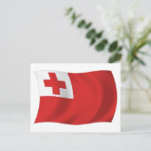 Tonga Flag Postkarte (Stehend Vorderseite)