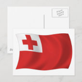 Tonga Flag Postkarte (Vorne/Hinten)