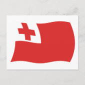 Tonga Flag Postkarte (Vorderseite)