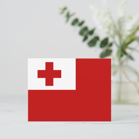Tonga Flag Postkarte (Stehend Vorderseite)