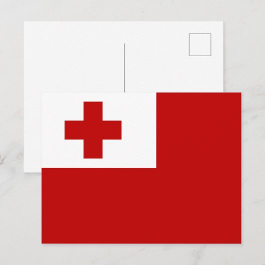 Tonga Flag Postkarte (Vorne/Hinten)