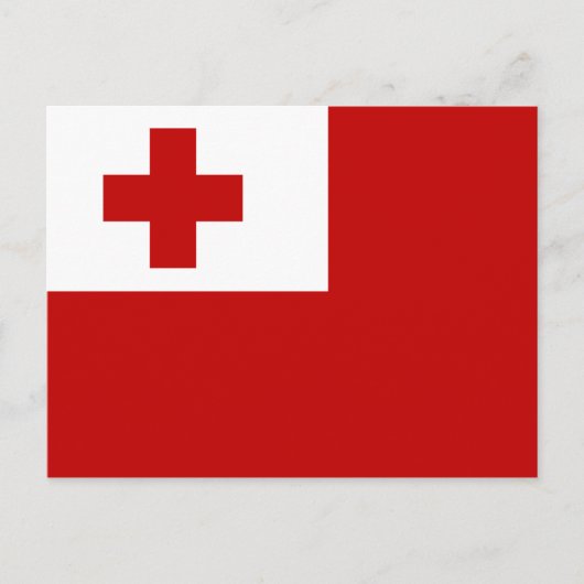 Tonga Flag Postkarte (Vorderseite)