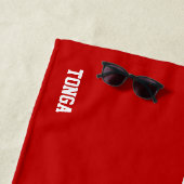 Tonga Flag Splendid Patriotic Strandtuch (Beispiel)
