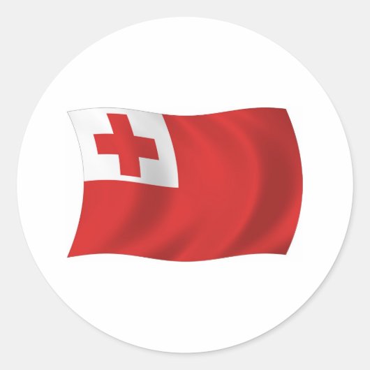 Tonga Flag Sticker (Vorderseite)