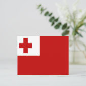 TONGA-FLAGE POSTKARTE (Stehend Vorderseite)