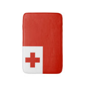 Tonga-Flagge Badematte (Vorderseite Vertikal)