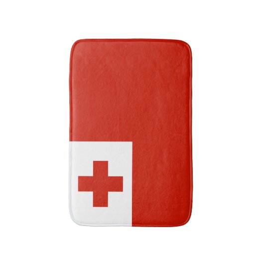 Tonga-Flagge Badematte (Vorderseite Vertikal)