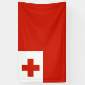 Tonga-Flagge Banner (Vertikal)