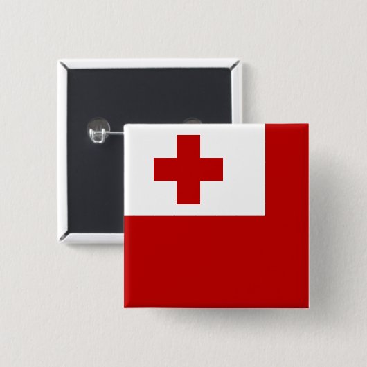 Tonga-Flagge Button (Vorne & Hinten)
