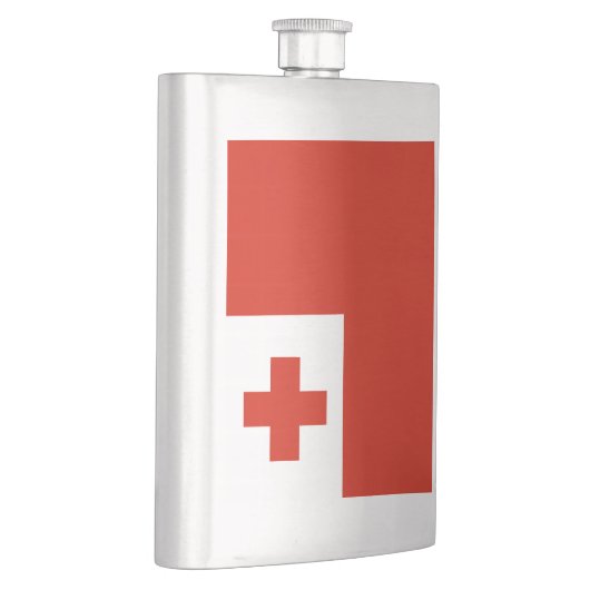 Tonga-Flagge Flachmann (Rechts)