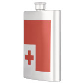 Tonga-Flagge Flachmann (Links)