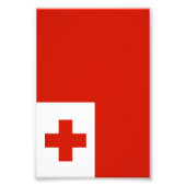 Tonga-Flagge Fotodruck (Vorne)