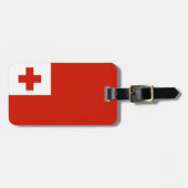 Tonga-Flagge Gepäckanhänger (Vorderseite horizontal)