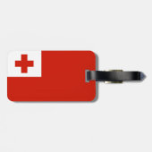 Tonga-Flagge Gepäckanhänger (Rückseite horizontal)