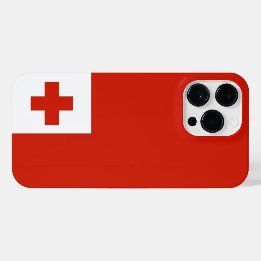 Tonga-Flagge iPhone Hülle (Rückseite (Horizontal))