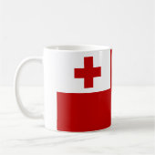 Tonga-Flagge Kaffeetasse (Links)