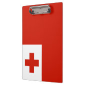 Tonga-Flagge Klemmbrett (Links)